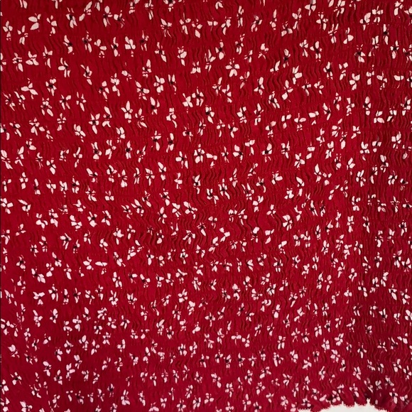 Brandy Melville red floral crop top - Picture 3 of 3